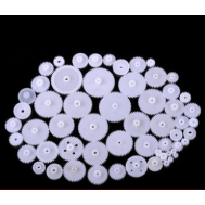 Kit 58 tipos de engrenagens de dentes retos (coroa), pacote de componentes para Arduino e DIY