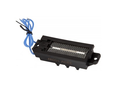 Elemento t&eacute;rmico PTC cer&acirc;mico tipo condutivo 220V 100W com termostato autom&aacute;tico 93x31x25 mm - Imagem 3