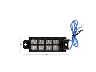 Elemento t&eacute;rmico PTC cer&acirc;mico tipo condutivo 220V 100W com termostato autom&aacute;tico 93x31x25 mm - Imagem 5