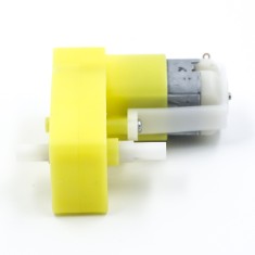 Motor DC em L com eixo duplo e caixa de engrenagens, 3-6V, DIY