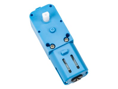 Motor DC 3V a 6V 200 RPM TT com caixa de engrenagens pl&aacute;stica azul - Imagem 4