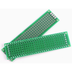 Placa prot&oacute;tipo PCB universal 2 x 8 cm face &uacute;nica passo de furos 2,54 mm