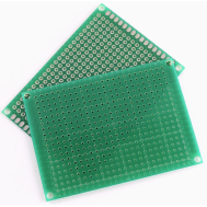 Placa PCB de prototipagem universal 5 x 7 cm monocamada passo de furos 2,54 mm