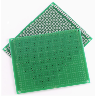 Placa PCB de prototipagem universal 7 x 9 cm face &uacute;nica passo de furos 2,54 mm