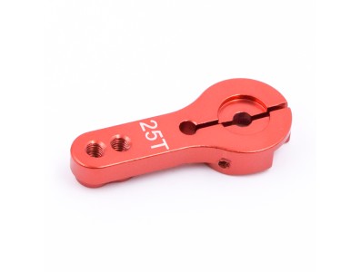 Bra&ccedil;o (horn) CNC em alum&iacute;nio 25T, liga AL, para servos compat&iacute;vel com MG995, MG946R, MG996R, MG945, S30 - Imagem 1