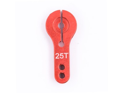 Bra&ccedil;o (horn) CNC em alum&iacute;nio 25T, liga AL, para servos compat&iacute;vel com MG995, MG946R, MG996R, MG945, S30 - Imagem 5