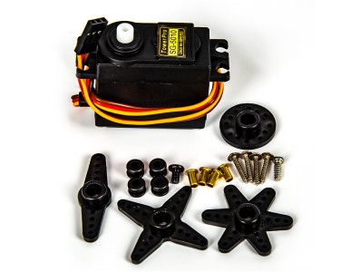 Servomotor SG-5010 38 g 180&deg; Coreless R/C Hobby, alta velocidade e torque - Imagem 1