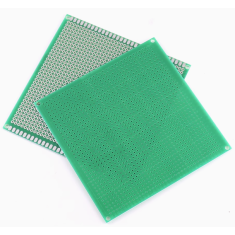 Placa PCB de prot&oacute;tipo universal 10 x 10 cm, face simples, espa&ccedil;amento de furos 2,54 mm