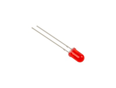 LED difuso vermelho 3 mm com pinos de 18 mm (DIP) - Imagem 3