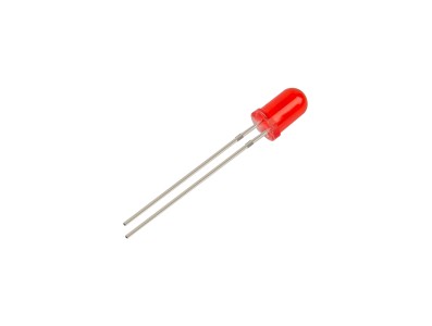 LED difuso vermelho 3 mm com pinos de 18 mm (DIP) - Imagem 4