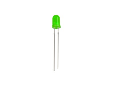 LED difuso verde 3 mm, perna 18 mm, DIP - Imagem 6