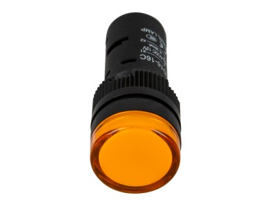 Indicador LED Amarelo AD16-16E 16 mm AC/DC 12V - Imagem 2