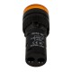 Indicador LED Amarelo AD16-16E 16 mm AC/DC 12V - Thumb - 1