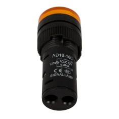 Indicador LED Amarelo AD16-16E 16 mm AC/DC 12V