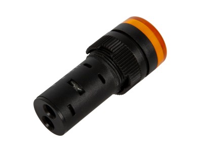 Indicador LED Amarelo AD16-16E 16 mm AC/DC 12V - Imagem 3