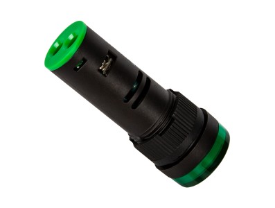 Sinaleiro indicador LED 16 mm verde AC/DC 24V AD16-16E - Imagem 1