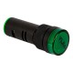 Sinaleiro indicador LED 16 mm verde AC/DC 24V AD16-16E - Thumb - 2
