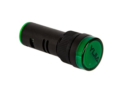 Sinaleiro indicador LED 16 mm verde AC/DC 24V AD16-16E - Imagem 2
