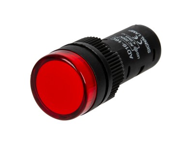 Sinaleiro Indicador LED 16 mm Vermelho AC 220V AD16-16E - Imagem 2
