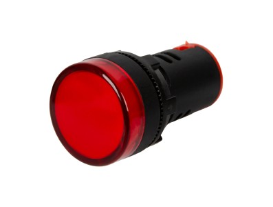 Sinaleiro LED vermelho AD16-22DS 22 mm AC/DC 12-24 V - Imagem 5