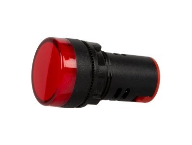Sinaleiro LED vermelho AD16-22DS 22 mm AC/DC 12-24 V - Imagem 6