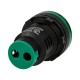 Sinaleiro LED Verde 30 mm AC 220V AD16-30DS Power Pilot - Thumb - 2