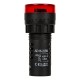 Sinaleiro LED vermelho 22 mm AC/DC 12 V AD16-22SM com buzzer integrado - Thumb - 2