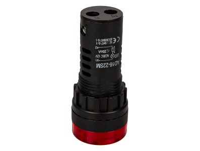 Sinaleiro LED vermelho 22 mm AC/DC 12 V AD16-22SM com buzzer integrado - Imagem 3