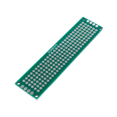 Placa PCB prot&oacute;tipo universal 2 x 8 cm dupla face passo de furos 2,54 mm
