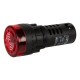 Sinaleiro LED vermelho 22 mm AC/DC 12 V AD16-22SM com buzzer integrado - Thumb - 5