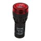 Sinaleiro LED vermelho 22 mm AC/DC 12 V AD16-22SM com buzzer integrado - Thumb - 6