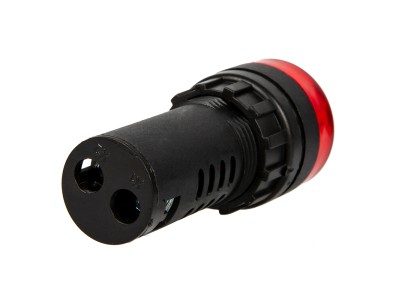 Sinaleiro LED vermelho 22 mm AD16-22SM AC/DC 36V com buzzer embutido - Imagem 4