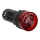 Sinaleiro LED vermelho 22 mm AD16-22SM AC/DC 36V com buzzer embutido - Thumb - 5