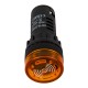 Sinaleiro indicador amarelo AD16-22SM 22 mm LED com buzzer integrado AC/DC 24V - Thumb - 2