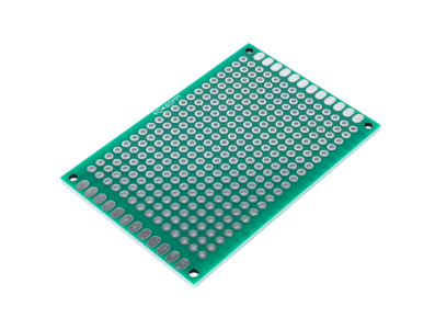 Placa PCB de prot&oacute;tipo universal 4 x 6 cm, dupla face, passo de furos 2,54 mm - Imagem 1