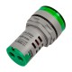 Indicador volt&iacute;metro LED verde 22 mm AC 20 a 500 V AD20-22DSV com tubo digital grande - Thumb - 3
