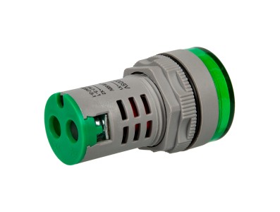 Indicador volt&iacute;metro LED verde 22 mm AC 20 a 500 V AD20-22DSV com tubo digital grande - Imagem 6