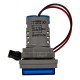 Sinaleiro indicador LED azul 22 mm AD16-22FVA (AD16-22VAM) cobertura quadrada display duplo tens&atilde;o AC 50&ndash;500 V e corrente 0&ndash;100  - Thumb - 4