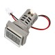 Indicador LED branco 22mm AD16-22FVA (AD16-22VAM) tampa quadrada, display duplo de tens&atilde;o AC 50-500V e corrente 0-100A - Thumb - 5