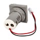 Indicador LED branco 22mm AD16-22FVA (AD16-22VAM) tampa quadrada, display duplo de tens&atilde;o AC 50-500V e corrente 0-100A - Thumb - 6