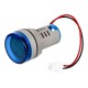 Indicador LED redondo 22 mm azul AD16-22FVA (AD16-22VAM) Medidor de Hz AC 50-500V 0-100A com transformador - Thumb - 3