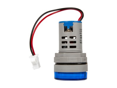Indicador LED redondo 22 mm azul AD16-22FVA (AD16-22VAM) Medidor de Hz AC 50-500V 0-100A com transformador - Imagem 4