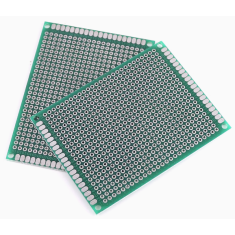 Placa PCB de prototipagem universal dupla face 6 x 8 cm com passo de furos 2,54 mm, acess&oacute;rio para Arduino