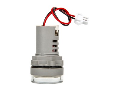 Indicador de Hertz LED redondo 22 mm branco AD16-22FVA (AD16-22VAM) AC 50 a 500V 0 a 100A com transformador - Imagem 3