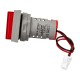Indicador LED vermelho AD16-22A VHz 22 mm, capa quadrada, AC 50&ndash;500 V, 0&ndash;100 A, 20&ndash;75 Hz, 3 displays de tens&atilde;o, corrente e frequ - Thumb - 4