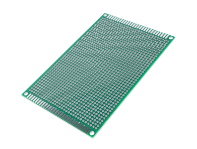 Placa de prototipagem PCB dupla face 8 x 12 cm passo de furos 2,54 mm - Imagem 1