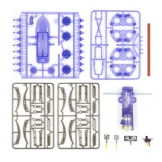 Kit de Rob&oacute;tica DIY Rob&ocirc; Aranha El&eacute;trico Educacional Mont&aacute;vel para Crian&ccedil;as em Embalagem para Varejo