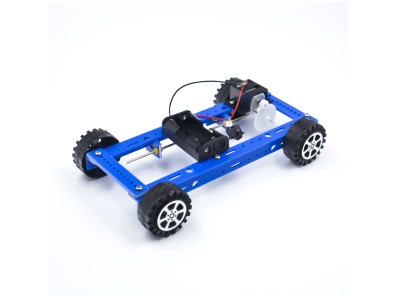Kit de Rob&oacute;tica Carro El&eacute;trico de Controle Remoto Tra&ccedil;&atilde;o 4x4 Azul Mont&aacute;vel 20 x 12 x 4 cm - Imagem 2
