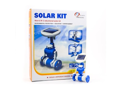 Kit de Rob&oacute;tica 6 em 1 Fa&ccedil;a Voc&ecirc; Mesmo Recarreg&aacute;vel com Alimenta&ccedil;&atilde;o Solar - Imagem 1