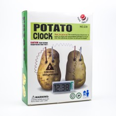 Kit de Rob&oacute;tica Rel&oacute;gio Alarme LED Criativo com Convers&atilde;o de Energia por Batata, Lim&atilde;o e Refrigerante